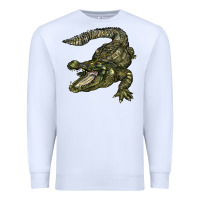 White alligator Premium Sweatshirt - BarkalooDesign
