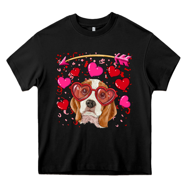 Valentine's Day  Beagle Heavy Core Tee by RanaPortraitStore | Teevron