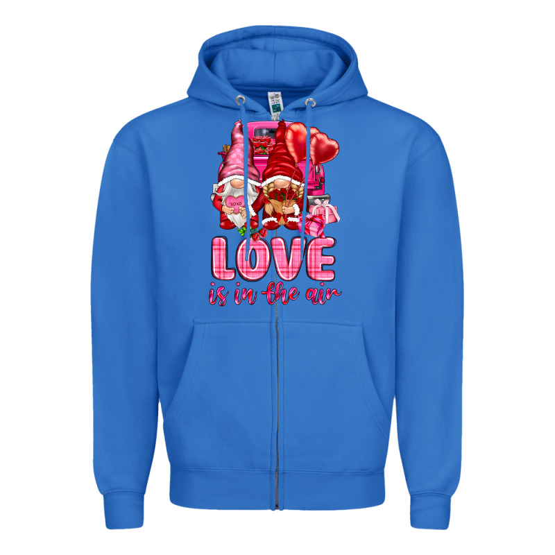 Love Is In The Air With Gnomies Zipper Hoodie by NancyCooperArtShop | Teevron