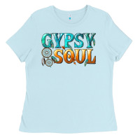 Baby Blue gypsy soul Ladies Tee - texasbilliewilder
