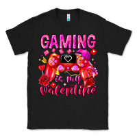 Black Gaming is My Valentine Classic Tee - CowhideDigitalArt