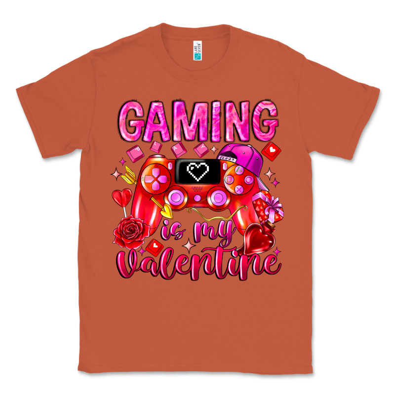 Gaming Is My Valentine Classic Tee by CowhideDigitalArt | Teevron