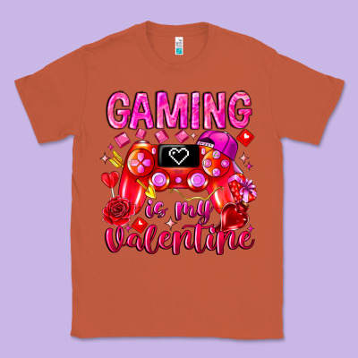 Gaming Is My Valentine Classic Tee Designed By Cowhidedigitalart