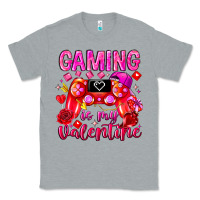 Heather Grey Gaming is My Valentine Classic Tee - CowhideDigitalArt