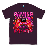 Plum Gaming is My Valentine Classic Tee - CowhideDigitalArt