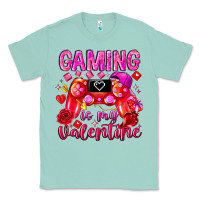 Seafoam Gaming is My Valentine Classic Tee - CowhideDigitalArt