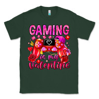 Sports Green Gaming is My Valentine Classic Tee - CowhideDigitalArt