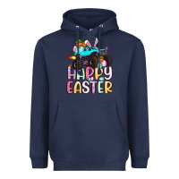 Navy monster truck happy easter Heavyweight Hoodie - Artiststas