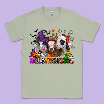 Hallothanksmas Heifers Classic Tee Designed By Jasminsmagicworld