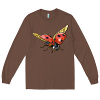 Chestnut Ladybug Flying Long Sleeve Tee - LillyAllenDesigns