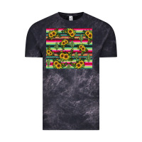 Cloud Black sunflower cactus Vintage Tee - JahusDesignShop
