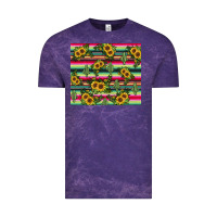 Cloud Purple sunflower cactus Vintage Tee - JahusDesignShop