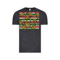 Vintage Black sunflower cactus Vintage Tee - JahusDesignShop