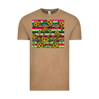 Vintage Coffee sunflower cactus Vintage Tee - JahusDesignShop