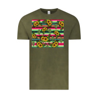 Vintage Olive sunflower cactus Vintage Tee - JahusDesignShop