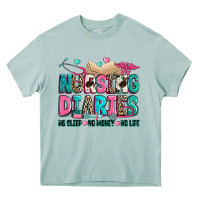 Arona nursing diaries no sleep no money no life Heavy Core Tee - Zillion Design Studio