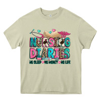 Mossy nursing diaries no sleep no money no life Heavy Core Tee - Zillion Design Studio