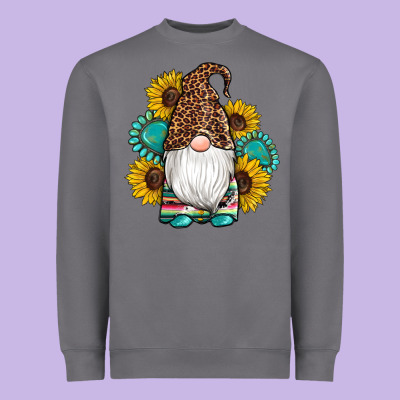 Western Gnomes Sunflowers Gemstones Leopard Serape Cowhide Glitter Heavyweight Sweatshirt Designed By Artiststas