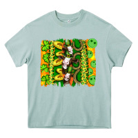 Arona st patricks cow and coin wıth clovers and leopard brushstrokes Heavy Core Tee - Artiststas