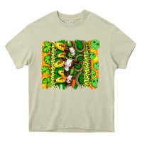 Mossy st patricks cow and coin wıth clovers and leopard brushstrokes Heavy Core Tee - Artiststas