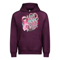 Mauve Wine love hope cure Urban Hoodie - CowGirlArtShop