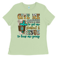 Matcha give me coffee to get me started Ladies Tee - texasbilliewilder