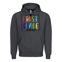 Smoke 1st grade vibes Zipper Hoodie - MaliasSmallBusiness