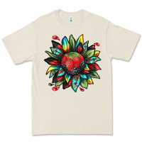 Berry Sunflower Premium Tee | Teevron