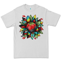 Dove Grey berry sunflower Premium Tee - texasbilliewilder