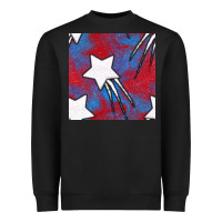 Black Glitter 4th Of July Seamless Pattern Heavyweight Sweatshirt - BundleAndBundleShop