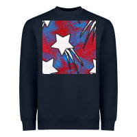 Navy Glitter 4th Of July Seamless Pattern Heavyweight Sweatshirt - BundleAndBundleShop