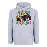 Heather Grey egg crusher monster truck easter Heavyweight Hoodie - Artiststas