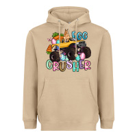 Mushroom egg crusher monster truck easter Heavyweight Hoodie - Artiststas