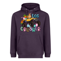 Plum egg crusher monster truck easter Heavyweight Hoodie - Artiststas