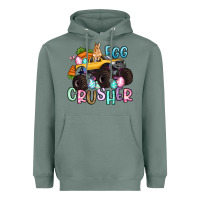 Sage egg crusher monster truck easter Heavyweight Hoodie - Artiststas