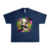Navy halloween skull Urban Heavy Tee - AdoDesignShop