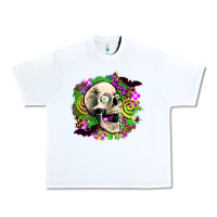 White halloween skull Urban Heavy Tee - AdoDesignShop
