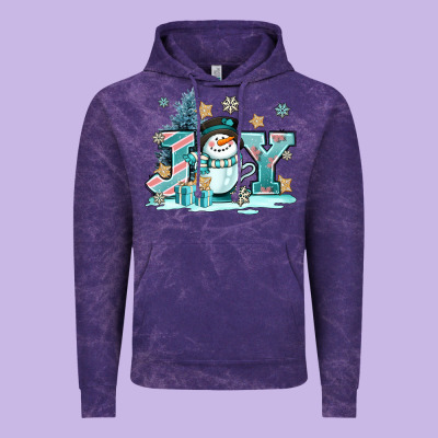 Cute Coffeecup Snowmanand Joy Vintage Hoodie Designed By Adodesignshop