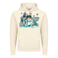 Vintage Artic cute coffeecup snowmanand joy Vintage Hoodie - AdoDesignShop