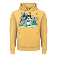 Vintage Mustard cute coffeecup snowmanand joy Vintage Hoodie - AdoDesignShop