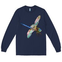 Navy Dragon Fly Long Sleeve Tee - LillyAllenDesigns