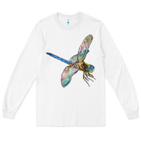 White Dragon Fly Long Sleeve Tee - LillyAllenDesigns
