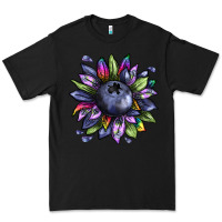 Black blueberry sunflower Premium Tee - texasbilliewilder