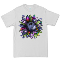 Dove Grey blueberry sunflower Premium Tee - texasbilliewilder