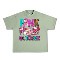 Oil Green pink october Urban Heavy Tee - AdoDesignShop