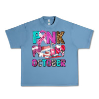 Pebble Blue pink october Urban Heavy Tee - AdoDesignShop
