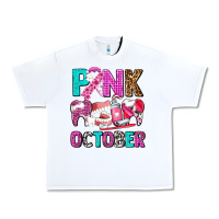 White pink october Urban Heavy Tee - AdoDesignShop