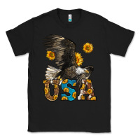 Black Western Usa Eagle Classic Tee - LillyAllenDesigns