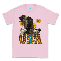 Bubblegum Pink Western Usa Eagle Classic Tee - LillyAllenDesigns