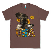Chestnut Western Usa Eagle Classic Tee - LillyAllenDesigns